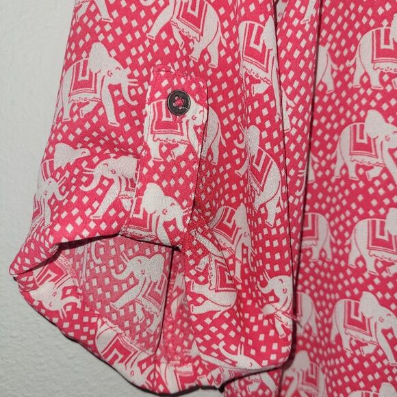 Mix by 41 Hawthorn Elephant Print Top Size XS - Picture 4 of 4